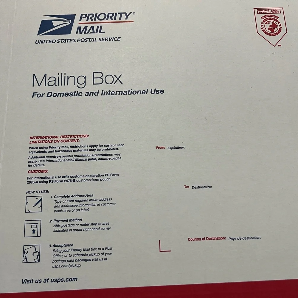 Extra shipping label